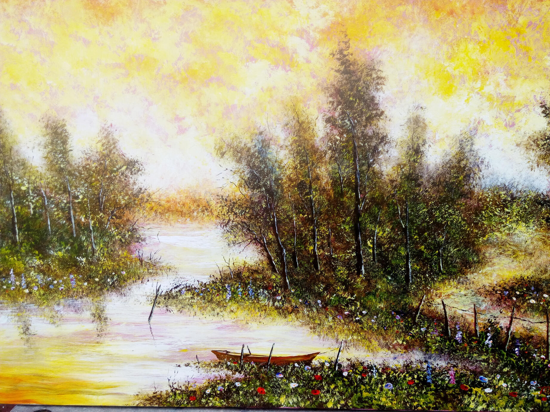 Crépuscule (60x92cm) 1er prix Amis de la Bibliothèque de Saint-Calais 2002